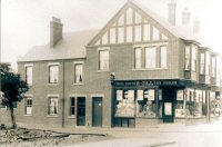 family Grocer H. Gill Tea and Provisions, at the Junction of Cressy Road and the High Street Alfreton 1909