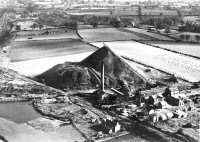 An aerial view of Cotes Park Colliery dated 1946. The colliery was still owned by James Oakes & Co Nationalised in 1947