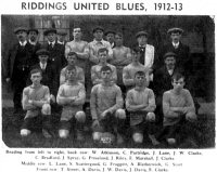 Riddings United Blues Football Team 1912-1913 season