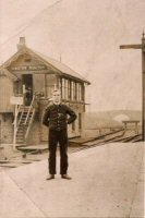 The Railway Station and Signal Box at Pinxton