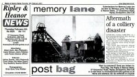 Newspaper cutting - Colliery Disaster 1906 Engine House Fire in 1906, Cotes Park Coliery