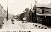 Birchwood Lane, Somercotes, Outside the 'Old' Rifle Volunteer. This is the original Rifle Volunteer Inn, circa 1910
