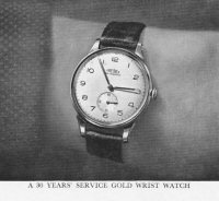 Service Watch - Riddings IronworksA 30 Years' Service Gold Wrist Watch