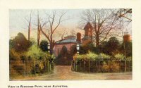 Postcard, View in Riddings Park and Riddings House home of the Oakes Family. It shows the importance of the Family when a Postcard is produced