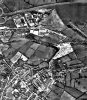 An aerial view of Somercotes showing Pennytown close to centre with the Pennytown Nature Reserve above. The land in the centre has now all been used for the industrial estates.