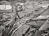 Aerial photograph of Pye Bridge Station, Midland's Acid Co & Kempsons Tar Distillery 1946