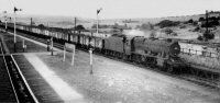 Steam Locomotive 'freight Train' passing through Pye Bridge Station 1964