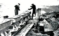 Oakes Clay Works, loading at Pye Bridge. The site is now Amber Valley Rugby Club.
