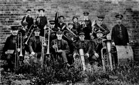 Early Photograph of the Somercotes Salvation army Band