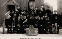 The Somercotes Salvation Army band circa 1910-1912 The Salvation Army Tin Hut was the first building used by the Salvation Army on Sleetmoor Lane