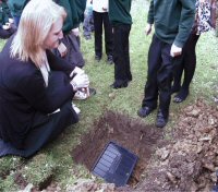 Burying of the time capsule 2013