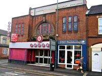The Premier Electric Theatre was bought by Walkers Bingo Clubs after its closure. This is a modern photograph taken in 2013.