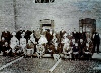 This photograph is believed to be members of the Oakes Family and their mine managers taken in 1889