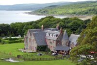 Pictured Skipness House the home of the Oakes family in Scotland. Bought by Charles Audouin Macklin Oakes as their summer residence, the family moved to Skipness in 1960.