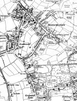 Map of Somercotes & Riddings marked are Picture Theatre and Old English Gentlemen at Somercotes