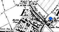 Map of Somercotes, Seely Terrace and old Market Place