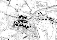 Map of Pye Bridge, with Ironworks, Ironworks Sports Ground, Clay Pits, Jubilee, Canal and Railways