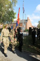 The Alfreton Army Cadet Force leaving the War Memorial 2014