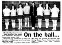 Somercotes Somerlea Park School Girls Net Ball Team circa 1968