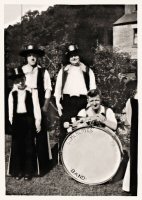 Members of the Somercotes Toreadors Carnival Band in the 1930's.
