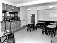 The Rifle Volunteer Bar area on opening day 1965.
