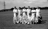 Ripley & Heanor Newspaper photograph of Somercotes Cricket Club members date unknown.
