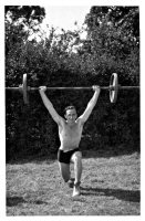 A member of Somercotes Weightlifting Club circa 1940's.