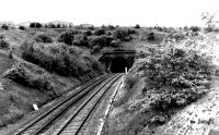 Alfreton Tunnel and railway line taken from William Bush's recycling yard.