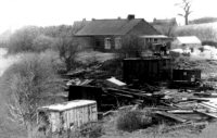 Old Muckram colliery buildings on the William Bush recycling yard at Muckram off Birchwood Lane.