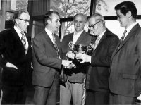 Dalkeith Knitwear Golf Tournament winners presentation 1973.