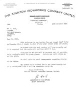 Letter from Stanton Ironworks Co. Ltd. requesting a reservation for a Staff Christmas Party at Hill's Cafe Alfreton on 21st December 1956.