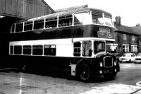 The photograph is taken at the Midland General garage, Underwood, probably dating from the 1960s