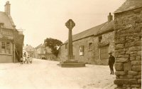 Matlock Road Crich with the old Stone Cross