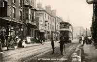 Nottingham to Ripley Tram on Nottingham Road Eastwood