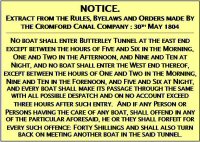 Cromford Canal Notice for Butterley Tunnel 1804