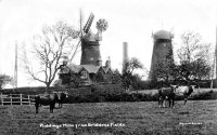 Riddings Windmills from Birddons fields 1914
