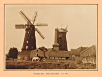 The two Riddings Windmills. The photograph is dated from around 1890.