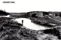 The Old Canal Bridge Codnor Park Codnor Park reservoir in background.