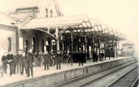 The opening of Alfreton Railway Station in the 1890s