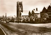 Derby Road Alfreton showing Watchorn Church