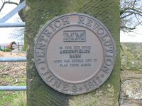 A Memorial Plaque to The Pentrich revolution which reads: On this site stood A. Sherfields Barn were the Rebels met to plan their march.