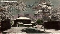 Church Street Alfreton winter scene Postcard