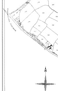 Summercotes Common Map Allocated land plots on Summercotes Common