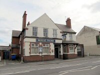 The Royal Tiger Inn, Nottingham Road photographed after closure in 2014.