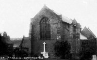 The Church of St. Thomas View of the Church and War Memorial circa 1930