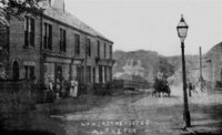 Lower Somercotes Left Hand side people standing outside the co-operative shop