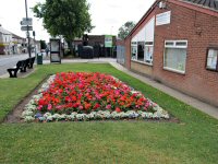 Somercotes Village Hall, Nottingham Road, photo of flower bed 2012