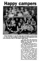 Somercotes Senior School 1947 boys stay at Amber Valley Camp now Ogston Reservoir