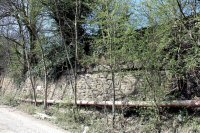 Pye Bridge Industrial Estate 2014 Old Tramway Wall the Line ran along the top