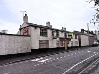 The New Inn, Birchwood Lane, after closure and fire